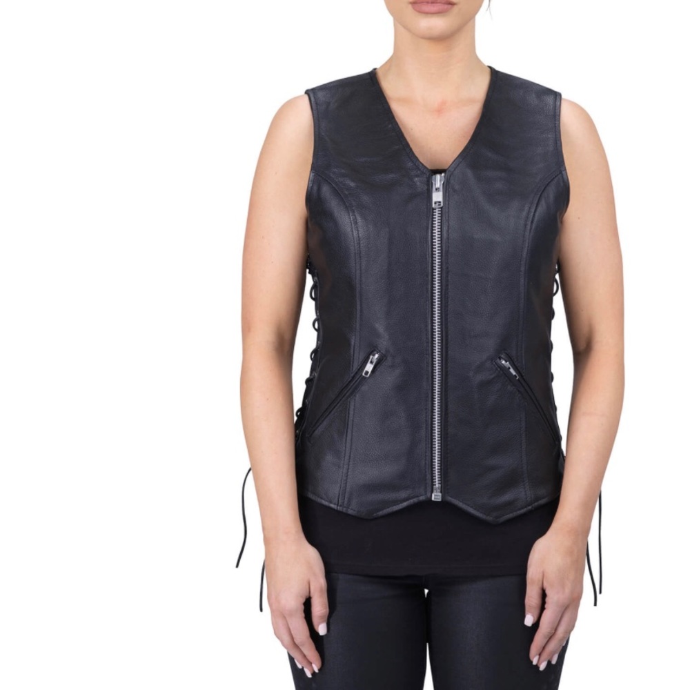 Viking Cycle Leather Motorcycle Vest
